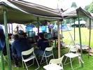 hackers in tent